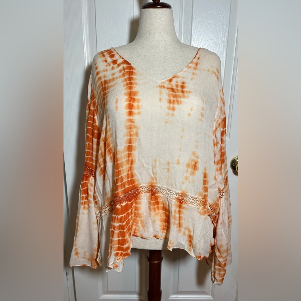 VENUS Orange Tie-Dye Women’s Top